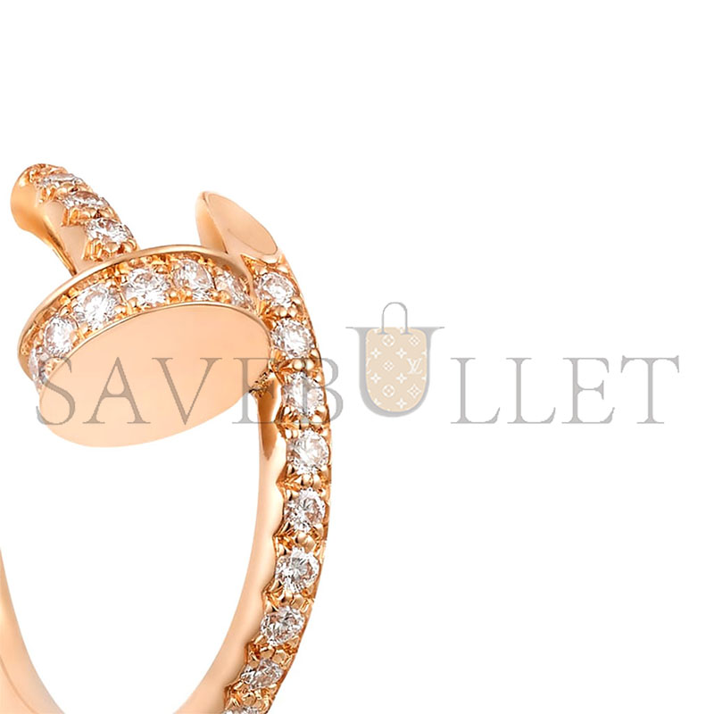 CARTIER JUSTE UN CLOU HOOP EARRINGS SMALL MODEL PAVED REF. B8301429